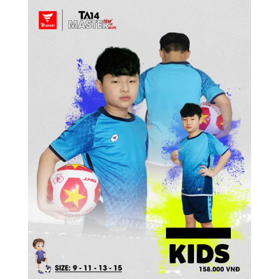 BỘ QUẦN ÁO ĐÁ BÓNG TRẺ EM KHÔNG LOGO TA14